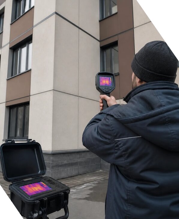 Тепловизионное обследование зданий и сооружений в Новомосковске